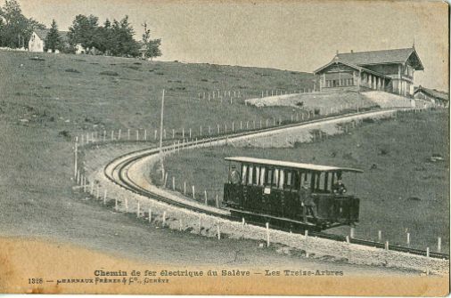 Chemin de fer du Salève - station Les Treize Arbres © Wikipedia