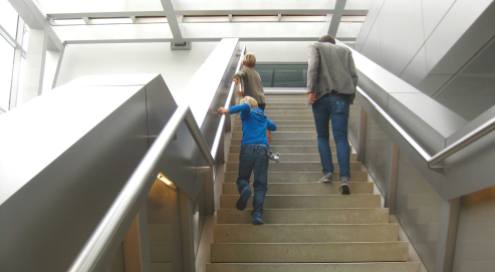 Musée des Confluences - stairs and walkways © montblancfamilyfun.com